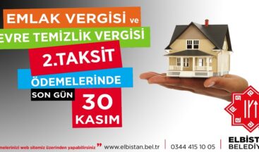 Elbistan Belediyesi’nden Vergi Uyarısı!