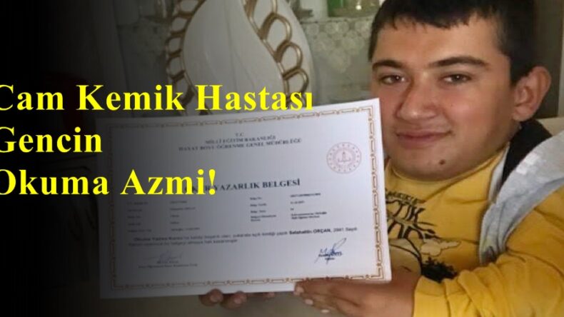 Cam Kemik Hastası Gencin Okuma Azmi!