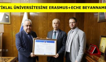 İSTİKLAL ÜNİVERSİTESİNE ERASMUS+ECHE BEYANNAMESİ!