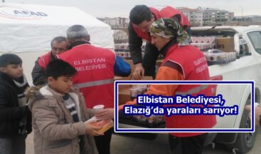 Elbistan Belediyesi, Elazığ’da yaraları sarıyor!