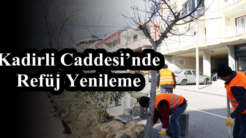 Kadirli Caddesi’nde Refüj Yenileme!