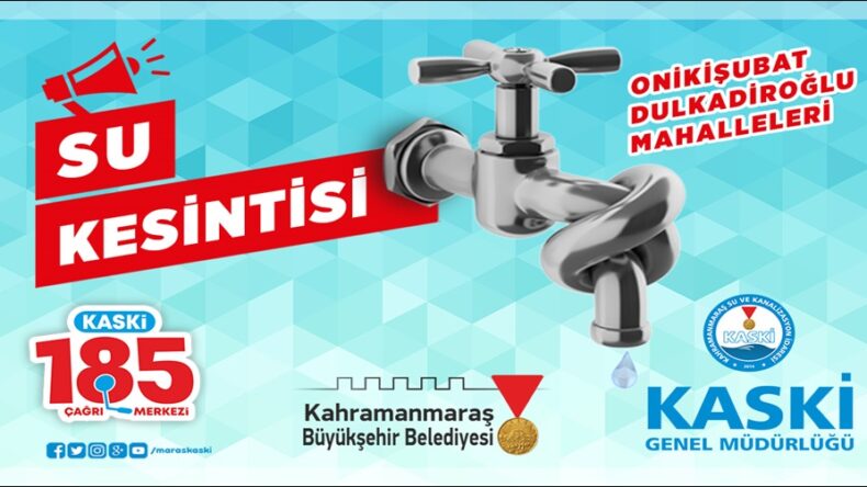 PLANLI SU KESİNTİSİ DUYURUSU!