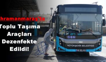 Toplu Taşıma Araçları Dezenfekte Edildi!