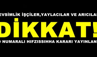İl Hıfzıssıhha Kurulu tarafından “Mevsimlik İşçiler”e yönelik karar açıklandı!