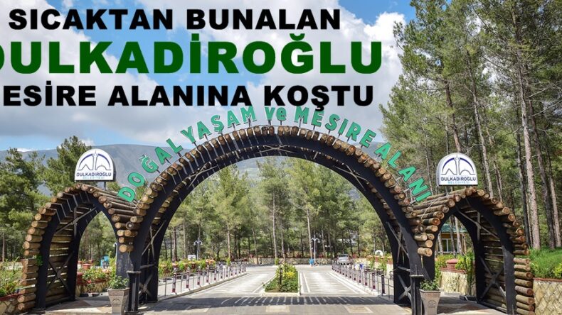 SICAKTAN BUNALAN DULKADİROĞLU MESİRE ALANINA KOŞTU!