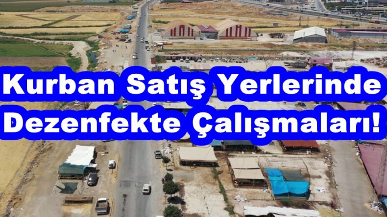 Kurban Satış Yerlerinde Dezenfekte Çalışmaları!