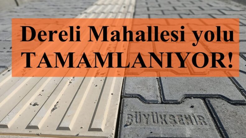 Dereli Mahallesi yolu tamamlanıyor!