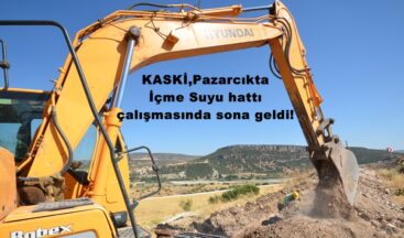 KASKİ,Pazarcıkta İçme Suyu hattı çalışmasında sona geldi!