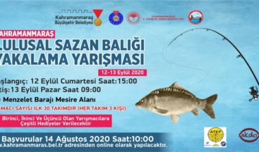 Kahramanmaraş’ta 1.Ulusal Sazan Balığı Yakalama Yarışması!