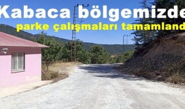 Kabaca bölgemizde parke çalışmaları tamamlandı!