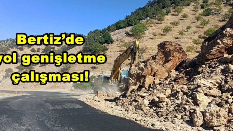 Bertiz’de yol genişletme çalışması!