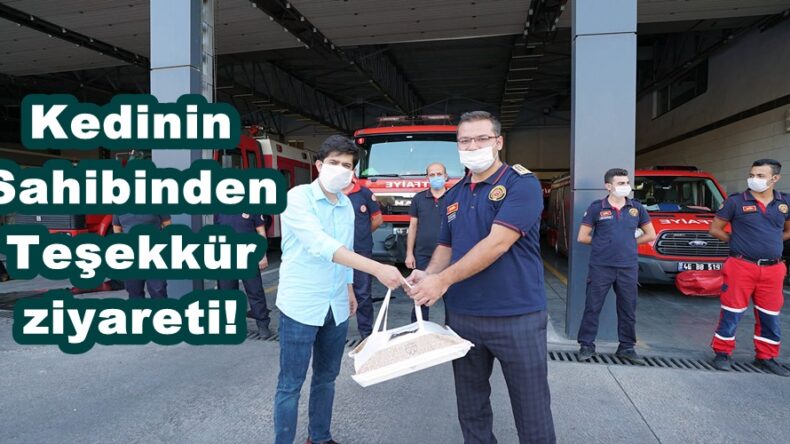 Kedinin Sahibinden Teşekkür ziyareti!