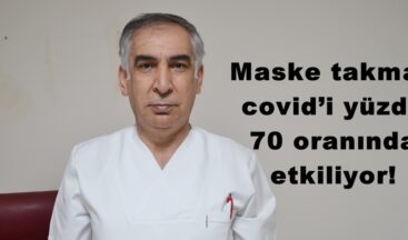 Maske takmak covid’i yüzde 70 oranında etkiliyor!