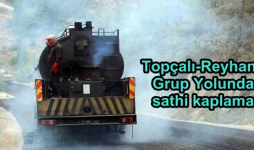 Topçalı-Reyhanlı Grup Yolunda sathi kaplama.