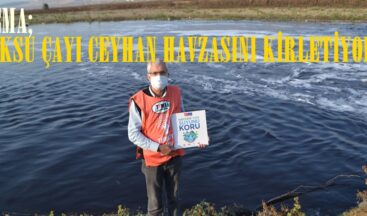 TEMA; “AKSU ÇAYI CEYHAN HAVZASINI KİRLETİYOR”