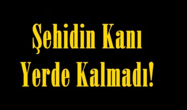 Şehidin Kanı Yerde Kalmadı!