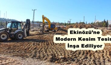 Ekinözü’ne Modern Kesim Tesisi İnşa Ediliyor.