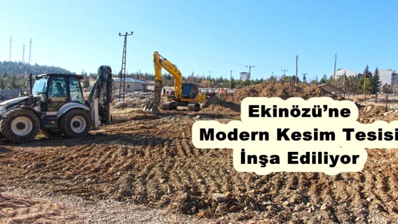 Ekinözü’ne Modern Kesim Tesisi İnşa Ediliyor.