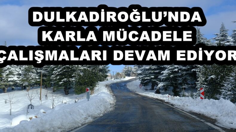 DULKADİROĞLU’NDA KARLA MÜCADELE ÇALIŞMALARI DEVAM EDİYOR.