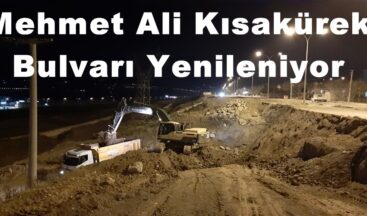 Mehmet Ali Kısakürek Bulvarı Yenileniyor.