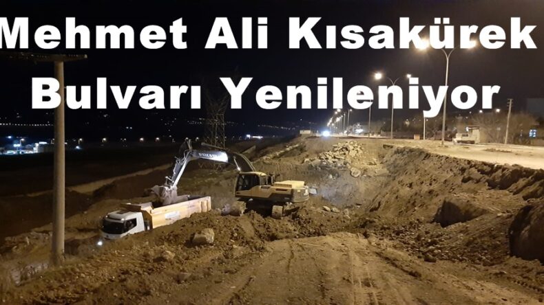 Mehmet Ali Kısakürek Bulvarı Yenileniyor.