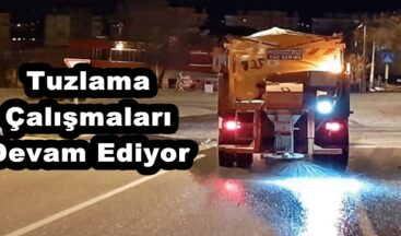 Tuzlama Çalışmaları Devam Ediyor.