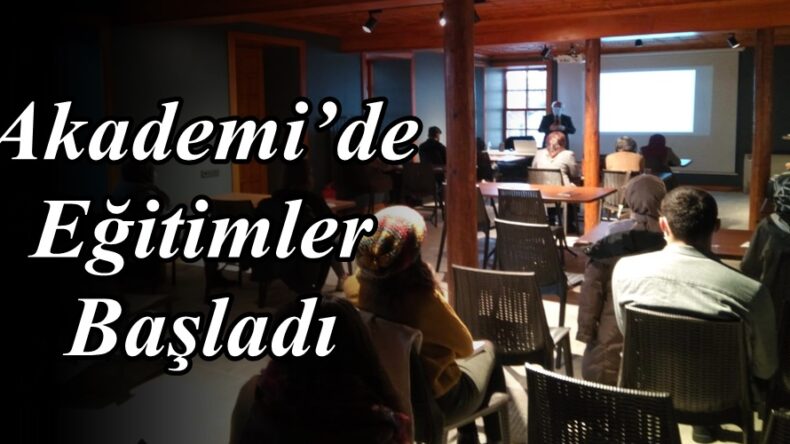 Akademi’de Eğitimler Başladı!