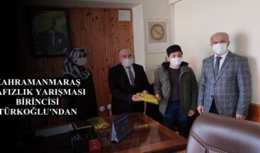 KAHRAMANMARAŞ HAFIZLIK YARIŞMASI BİRİNCİSİ TÜRKOĞLU’NDAN!