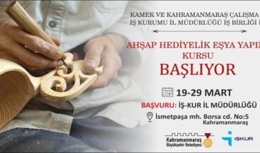 Ahşap Hediyelik Eşya Yapımı Kursu Başlıyor!