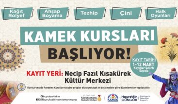 KAMEK Kursları Başlıyor!
