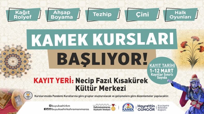 KAMEK Kursları Başlıyor!