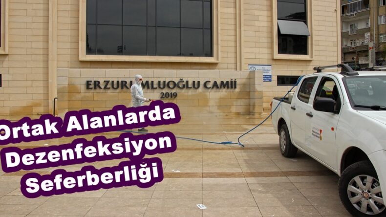 Ortak Alanlarda Dezenfeksiyon Seferberliği