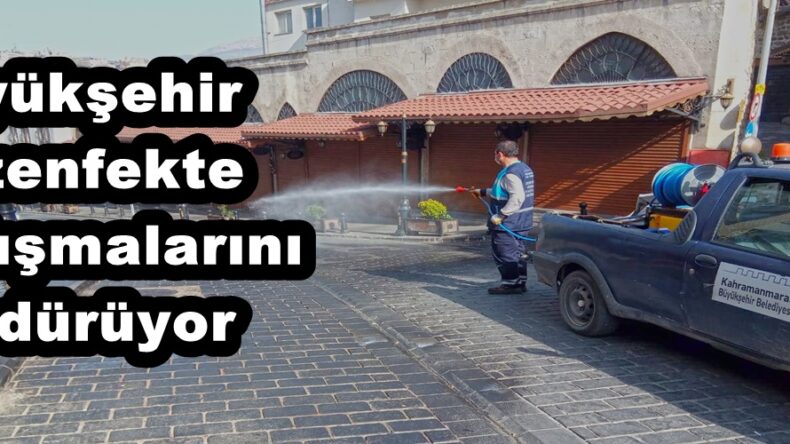 Büyükşehir Dezenfekte Çalışmalarını Sürdürüyor.