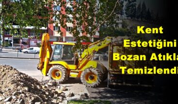 Kent Estetiğini Bozan Atıklar Temizlendi.