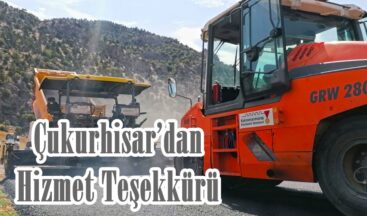 Çukurhisar’dan Hizmet Teşekkürü!