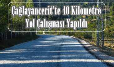 Çağlayancerit’te 40 Kilometre Yol Çalışması Yapıldı.
