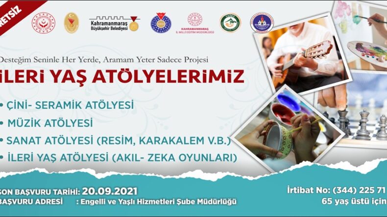 İleri Yaş Atölyeleri’nde Başvurular Başlıyor!