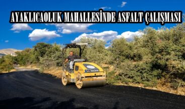 AYAKLICAOLUK MAHALLESİNDE ASFALT ÇALIŞMASI