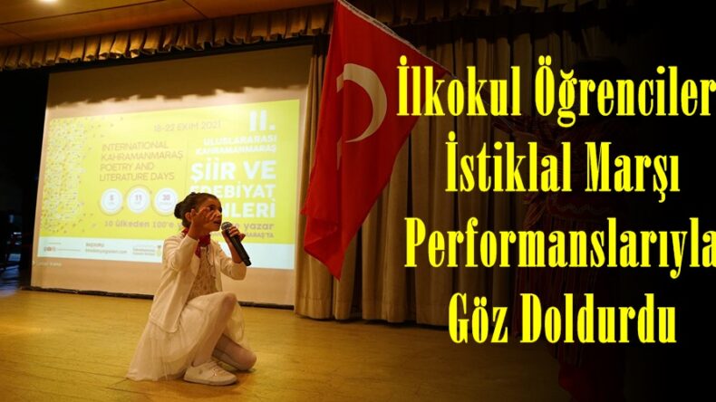 İlkokul Öğrencileri İstiklal Marşı Performanslarıyla Göz Doldurdu!