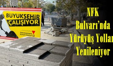 NFK Bulvarı’nda Yürüyüş Yolları Yenileniyor!