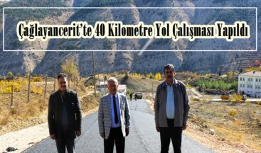 Çağlayancerit’te 40 Kilometre Yol Çalışması Yapıldı.