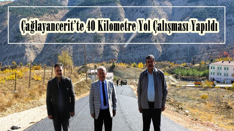 Çağlayancerit’te 40 Kilometre Yol Çalışması Yapıldı.