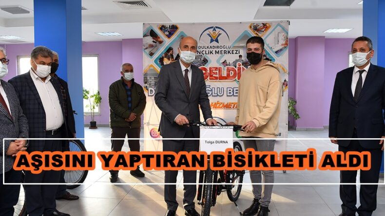 AŞISINI YAPTIRAN BİSİKLETİ ALDI.
