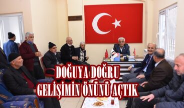 DOĞUYA DOĞRU GELİŞİMİN ÖNÜNÜ AÇTIK.