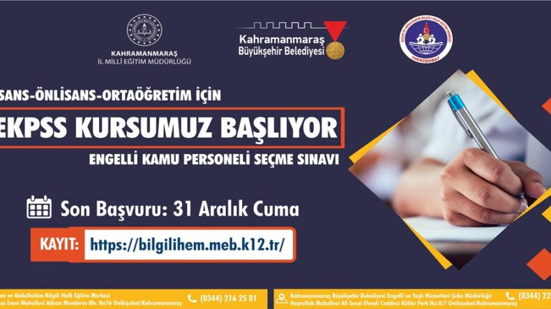 Ücretsiz E-KPSS Kursu Başlıyor!