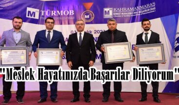 Meslek Hayatınızda Başarılar Diliyorum.