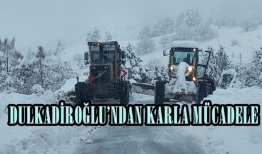 DULKADİROĞLU’NDAN KARLA MÜCADELE!