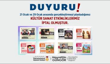 Kültür Sanat Sezonu Etkinliklerinde Önemli Duyuru.
