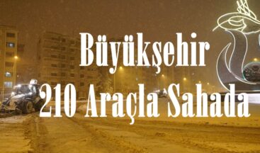 Büyükşehir 210 Araçla Sahada.