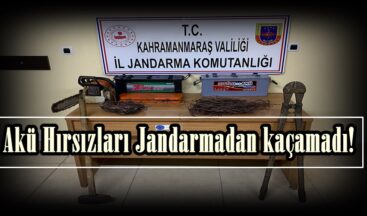 Akü Hırsızları Jandarmadan kaçamadı!